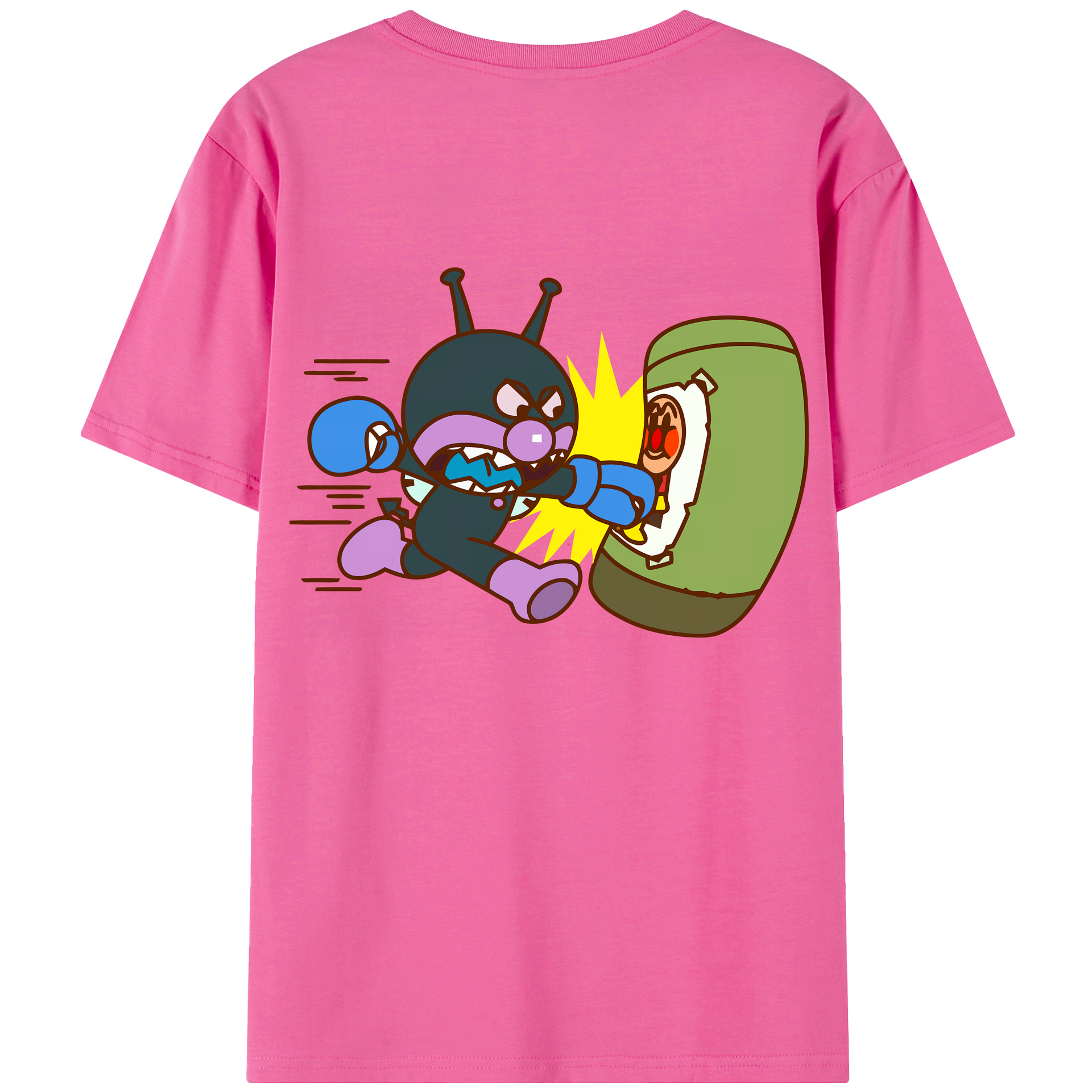 （画像用） アンパンマン Anpanman レディース半袖Tシャツ(バックプリント)